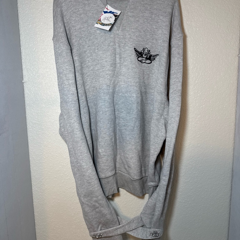 Boys lie OSO grey petty sweatshirt hoodie regular Sz.S angel Blindfolded ￼